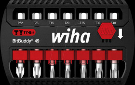 42118 Wiha BitBuddy, 7-piece mixed, 49 mm, TY-Bit
