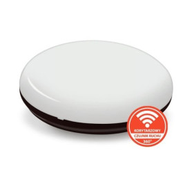 Plafon SUN n/t 18W AC 230V 50Hz 4000K (neutr.) 120 st. IP54 z koryt. czujnikiem ruchu 1820lm PL-SUN/LED/18W/CRK czarny