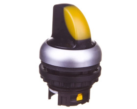 Napęd przełącznika 2 położeniowy żółty z podświetleniem z samopowrotem M22-WLK-Y 216818