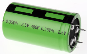 Superkondensator 400F 2.5V dc 35mm THT