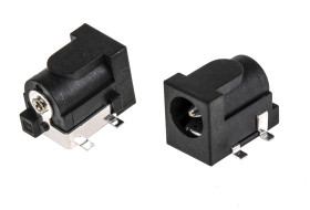 Gniazdo DC Gniazdo DC Montaż na płytce drukowanej 2.0A 12.0 V.