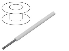 6710-WH001 Przewód EcoGen, EcoWire, HookUp Wire linka Cu 28AWG MPPE biały 600V 305m