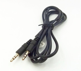 Przyłącze kablowe 2x Jack 3,5mm (wtyk - wtyk) stereo, długość 1m