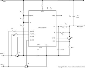 10-V to -80-V hot swap controller with dual current limit and dual Oring