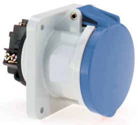 Gniazdo tablicowe proste 63A 3p 230V 6h IP44 1307