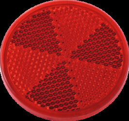 6013 Trailer - reflector, round, self-adhesive, red