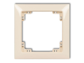 DECO Ramka uniwersalna z tworzywa DECO Soft beżowy 1DRSO-1 KARLIK