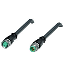 Pepperl+Fuchs 235775 Złącze konfekcjonowane czujnika/aktuatora V31-GM-BK0,3M-PUR-U-V31-GM, piny: 4, 4, 0.3 m, 1 szt.