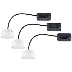 Paulmann 92472.0 LED Bathroom Recessed Light 18W Satin 3 pcs EEC: G