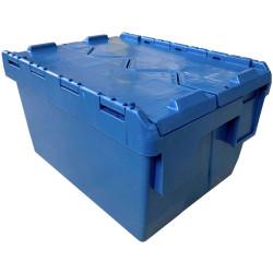 VISO DSW4321 Box with Hinged Lid 400x200x300mm Blue 1 piece