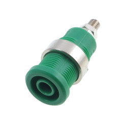 Gniazdo bezpieczne 4mm M4 36A zielone
