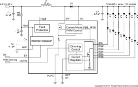 Six Strings LED driver for notebook application