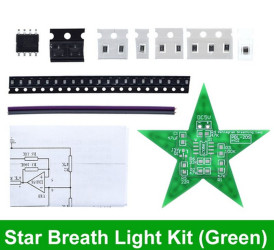 GWIAZDKA LED ZIELONA - ZESTAW DO SAMODZIELNEGO MONTAŻU