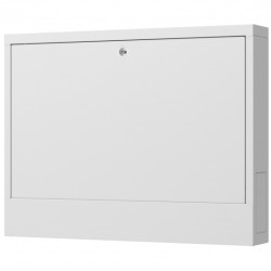 Szafka natynkowa ORN-4 do montażu rozdzielacza hydraulicznego na 10 obwodów grzewczych 760x121x580mm biała