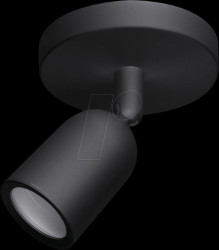 2022 Ceiling light, GU10, round, swivel, black