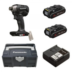 Zakrętarka udarowa 18V akumulatorowa, w walizce, z ładowarką i dwoma akumulatorami 3Ah EY76A1PN2G32