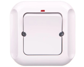 TOPAZ Łącznik pojedynczy z podświetleniem biały WP-1T/S