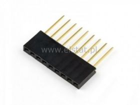 Złącze goldpin żeńskie do druku długie 9-pinów