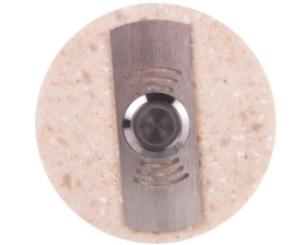 Przycisk dzwonkowy okrągły z podświetleniem beżowy 1A/250V PDK-252-BEZ YNS10000021