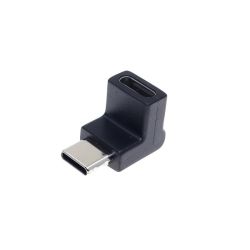 Adapter USB typu C M-F, kątowy pionowy