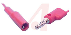 Przewód z zaciskiem krokodylkowym BU-2031-A-36-2, PVC, 10A, 300V, kolor: Czerwony, dł. 0.9m, Mueller Electric