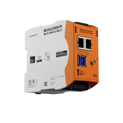 Komputer przemysłowy ARM Cortex 1,5 GHz 96 x 45 x 110,5 mm IP20 8 GB 20W 4 RevPi Connect 4 10,8 → 28,8 V
