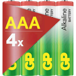 GP GPALK24A763C4 AAA Battery 1.5 V 4 pack Non-Rechargeable Alkaline