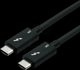 11029111 Thunderbolt 5 cable, USB-C connector &gt; USB-C connector, 80 Gbps,