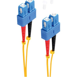 FO duplex patch cable, SC to SC, 1 m, OS1/OS2, singlemode 9/125 µm, BS77822