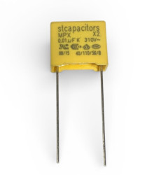 KONDENSATOR MKP 10nF/275VAC R=10 ZÓŁTE (10szt)