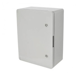 Obudowa standardowa ABS 300x400x210 z ocynkowaną płytą montażową (nieprzezroczysta) szara 800.700.006 HOROZ ELECTRIC