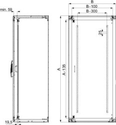 Spacial SF/SM pełne drzwi wewnetrzne, 2000x600mm NSYID206