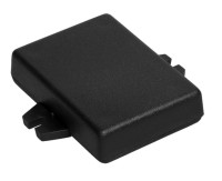 Z-24AU Obudowa z tworzywa Z24AU wymiary: 66x48x15mm - pełna - uszy na dłuższej kawędzi - czarna