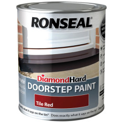 Ronseal 35404 Diamond Hard Doorstep Paint Tile Red 750ml