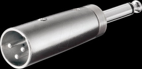 XLR plug to 6.3 mono jack plug.