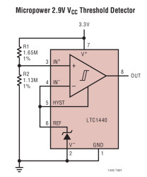 Ultralow Power Single/Dual Comparator with Reference