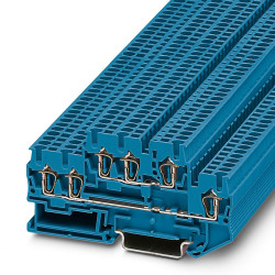 Dwurzędowa złączka szynowa Phoenix Contact poziomy: PodwójnyObudowa ze sprężyną STTB