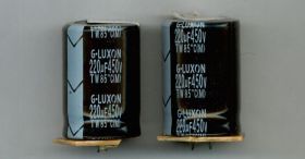 220uF/450V/85C G-LUXON DEMONTAŻ KONDENSATOR ELEKTROLITYCZNY