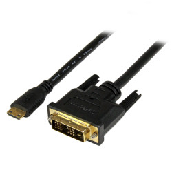 Kabel HDMI 2m A: Mini HDMI B: DVI-D A: Męskie B: Męskie High Speed