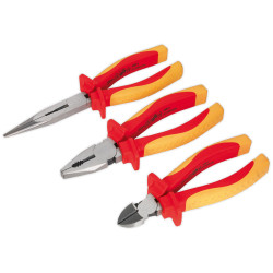 Sealey AK83452 Pliers Set 3pc VDE Approved