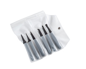 Pęseta dł. całkowita 165 mm ideal-tek ESD Tworzywo sztuczne wzmacniane włóknem węglowym