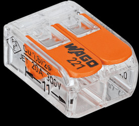 221-412 Connection terminal, 2-conductor connection