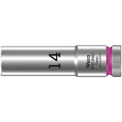 Wera 05004554001 8790 HMC Deep Socket with 1/2&quot; Drive 14 x 83 mm