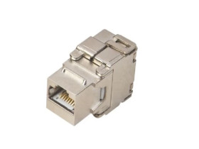 Gniazdo keystone RJ45 STP kat. 6 beznarzędziowe ekranowane Q-LANTEC MKB-S6-1