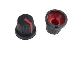 Gałka potencjometru GC16 -CZERWONA (2szt)