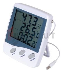 HT-9216 Termohigrometr IN/OUT + zegar ATM