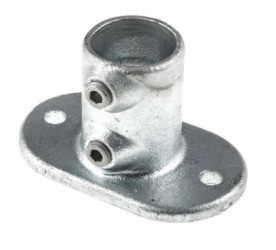 Kołnierz podstawy, Cast Iron, Kołnierz podstawy, 48mm, Rura okrągła, Typ 3