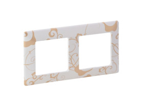VALENA LIFE Ramka 2 podwójna lodowa fantazja 754102 LEGRAND