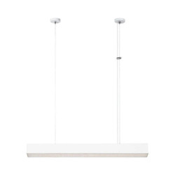 Lampa wisząca Mira M LED CCT Tuya biała LP-1201/1P M WH Smart Light Prestige
