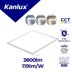 Ramka oświetleniowa LED AVAR 6060 32W-CCT 3800lm (WW)/3900lm(NW)/3800lm (CW) 3000/4000/6500K IP20 II kl. 5 lat Gwar.biały 26779